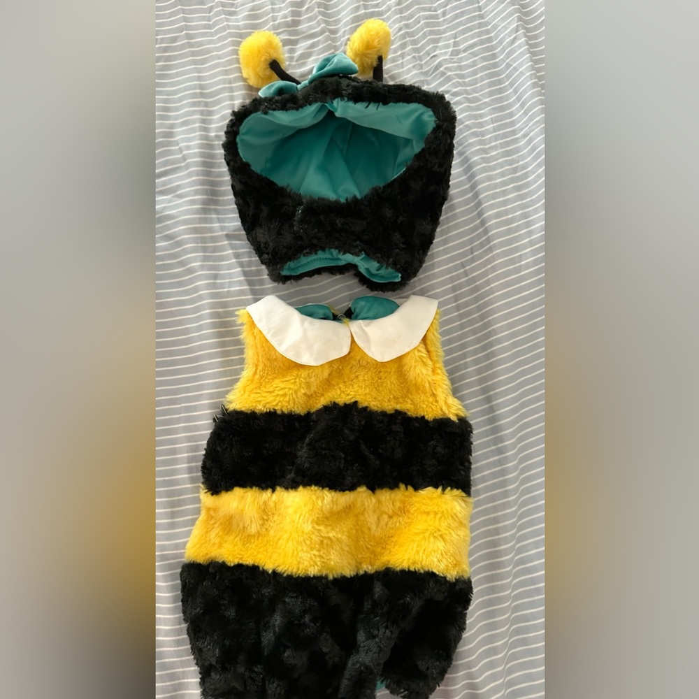 Posh Peanut Turquoise and White Infant Costume